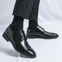 British Style Pointed Leather Shoes