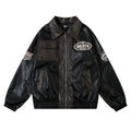 Loose PU Leather Jacket Men's Coat