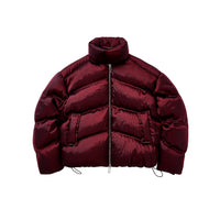 Heavy-duty Liquid-metal-textured Thickened Stand-collar Down Jacket