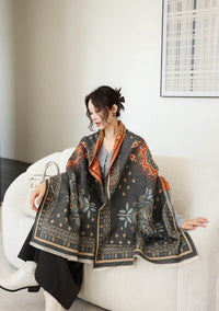Autumn And Winter High Sense Office Shawl Dual-use Korean Style