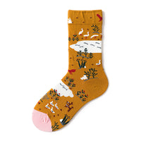 Creative Design Men's Middle Tube Socks Skateboard Street Couple Basketball Jk Socks