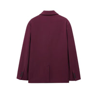 Double Breasted Loose-fitting Casual Suit Coat
