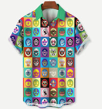 Summer Leisure Printed Hawaiian Shirt Men Vacation Seaside