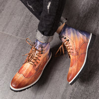 Men's And Women's Fashion High-top British Style Martin Boots