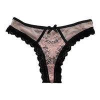 Female Cross Tie Hollow Mesh Breathable Thong