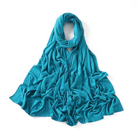56 Colors Solid Color Modal Scarf Small Size Monochrome Jersey Veil Mercerized Cotton Scarf