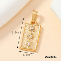 Single Pendant Stainless Steel Cast Ornament Fashion Flowers