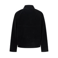Retro Patchwork Black Jacket Unisex Designer-Style Niche Loose Coat