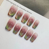 Women's Handmade Cat's Eye Wear Nail Tip