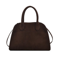 Retro-style High-capacity Suede-look Single-shoulder Tote Bag