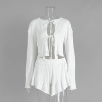 Spring New Arrival Ruffled Pajamas And Loungewear