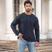 Long Sleeve Sweater Bottoming Men's Stand Collar Polo Shirt