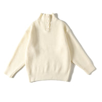 Men's Turtleneck Loose Solid-Color Knitted Pullover Bottoming Sweater