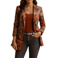Elegant And Casual Printed Blazer For Women