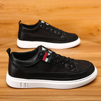 Casual Men's Sneakers High-end Versatile Canvas Sneakers Bandage Dress