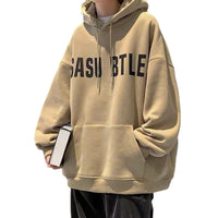 American Hooded Sweater Men's Plus Velvet Autumn And Winter Type Loose