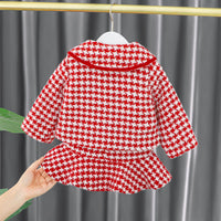 Western Style Woolen Suit Autumn And Winter Children Thickened Woolen Coat Girls