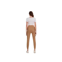 Multi-pocket Work Elegant Casual Elastic Waist Lace Up Pants