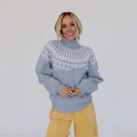 Thicken Christmas Long-Sleeve Knit Sweater Fashionable Womens Pullover