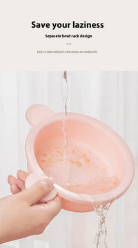 Adjustable Height Cat Ear Bowl For Pets