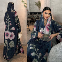 Middle Eastern Printed Robe-cardigan Headscarf Dubai