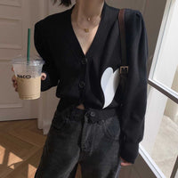 New Love Long Sleeve Slim Women Sweater Cardigan