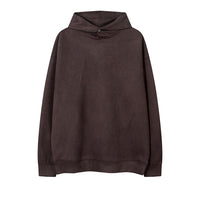 Hooded Sweater Loose All-matching Solid Color Men