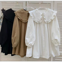 Plus Size New Full-figured Women's Blouse Long Sleeve Shirt Loose Slim Fit