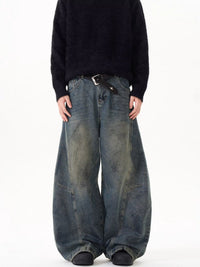 Loose Straight Washed Pants For Men And Women