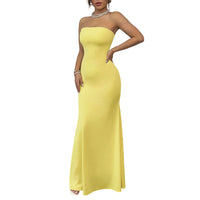 Fashionable Figure-hugging Strapless Backless Bandage Dress