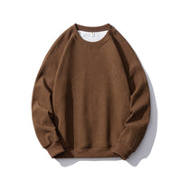 Corduroy Sweater Men's Casual Round Neck Pullover