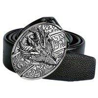 Smooth Buckle For Self-defense Trendy Punk-style Belt Buckle With A Distinctive Look