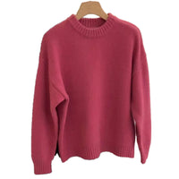 Candy Color Pullover Slimming Sweater Bottoming