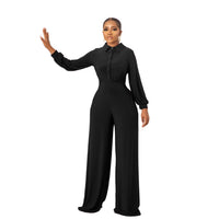 Europe And America Solid Color Casual Women's Jumpsuit