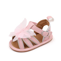 Baby Girl's Three-color Butterfly Rubber Sole Sandals