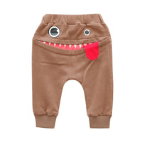 Children's Cartoon Cat Harem Pants In Autumn