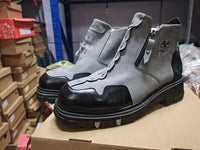Men's Short Boots Round Toe Large Size Side Zipper Martin Boots