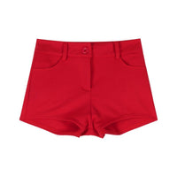 Womens White Tight Casual Ultra-Short Shorts