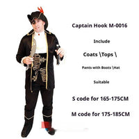 Adult Men's And Women's Fancy Dress Ball Performance Costume Captain Costume