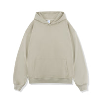 Solid Color Hooded Sweater Men's Pullover Thickened American Top
