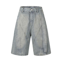 Pure Color Water Mill Draping Leisure Cargo Jeans
