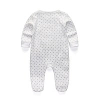 New Autumn Newborn Baby Clothes Baby Jumpsuit Cross-border One Piece Dropshipping Snap Button Closed Romper