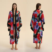 Satin Pajamas With Wide Sleeves For Women