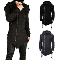 Men's Goth Hooded Sweater Jacket