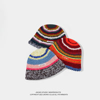 Retro Color Handmade Knitted Fisherman Hat