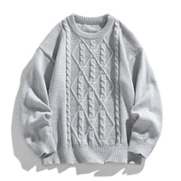 Twist Stripes Pullover Bottoming Shirt Autumn And Winter Furry Sweater
