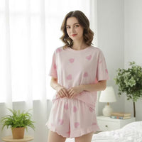Women's Ruffled Hem Loose And Comfortable Set