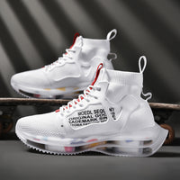 High Top Trend Men's Shoes Korean Version Sports Flying Woven