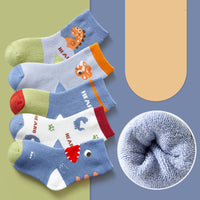 Cartoon Boys And Girls Winter Thickened Cotton Socks In The Tube