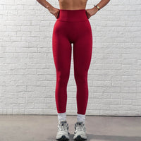 High Waist Peach Cycling Pants Women